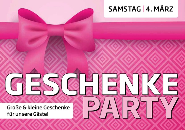 Party Flyer: Geschenke-Party | Boelparty am 04.03.2017 in Freren